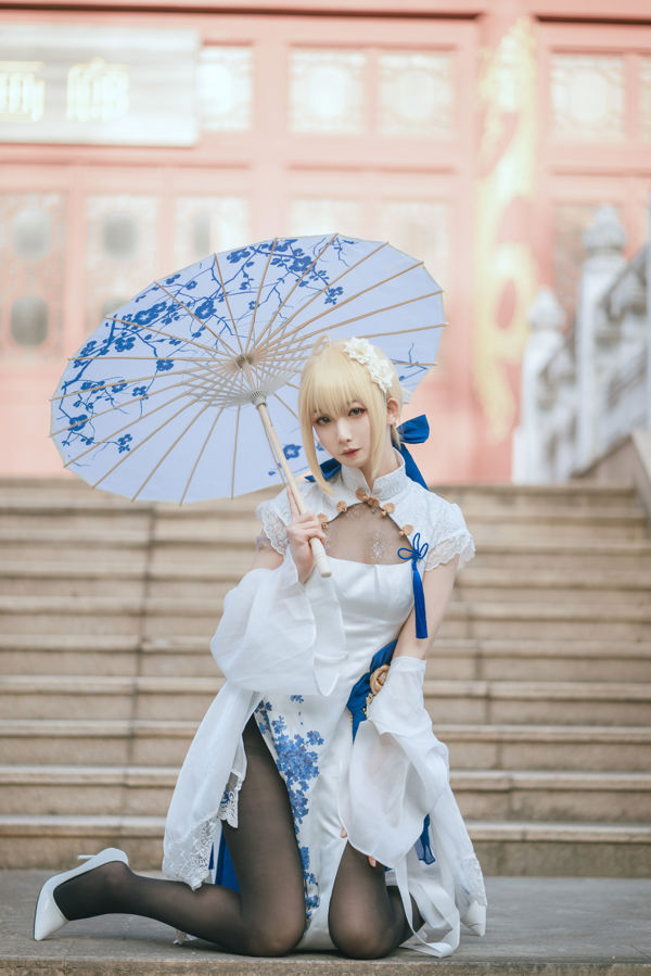 [Фото интернет-знаменитости COSER] Аниме-блогер Фэн Цзянцзян v - сабля чонсам