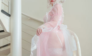 [Net Red COSER] Anime Blogger Ogura Chiyo w - 투명 핑크 메이드