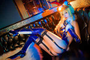 [Net Red COSER] Coser bernilai tinggi Nian Nian_D - White Gun Bunny Girl