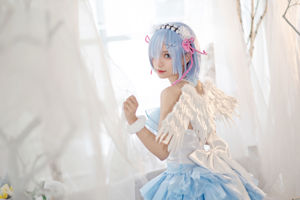 [Ảnh COSER màu đỏ ròng] Huaqi Hana - Rem Angel