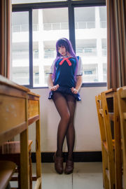 [COS Welfare] Anime blogger Jiuqu Jean - Kasumigaoka Shiyu Summer School Uniform