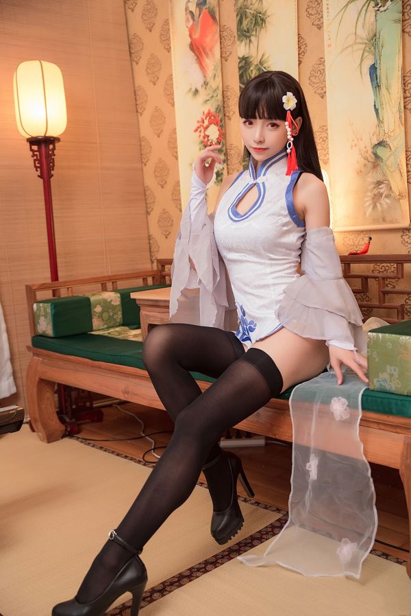 [COS phúc lợi] Anime Bloggers Khối lượng lớn Khối lượng lớn Khối lượng nhỏ - Black Silk Cheongsam