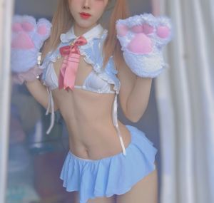 [Net Red COSER Photo] Titanium Baba-Cat Ear Maid