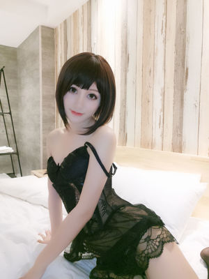 [Net Red COSER Photo] Kinomoto Fruit - Black Erotic Lingerie