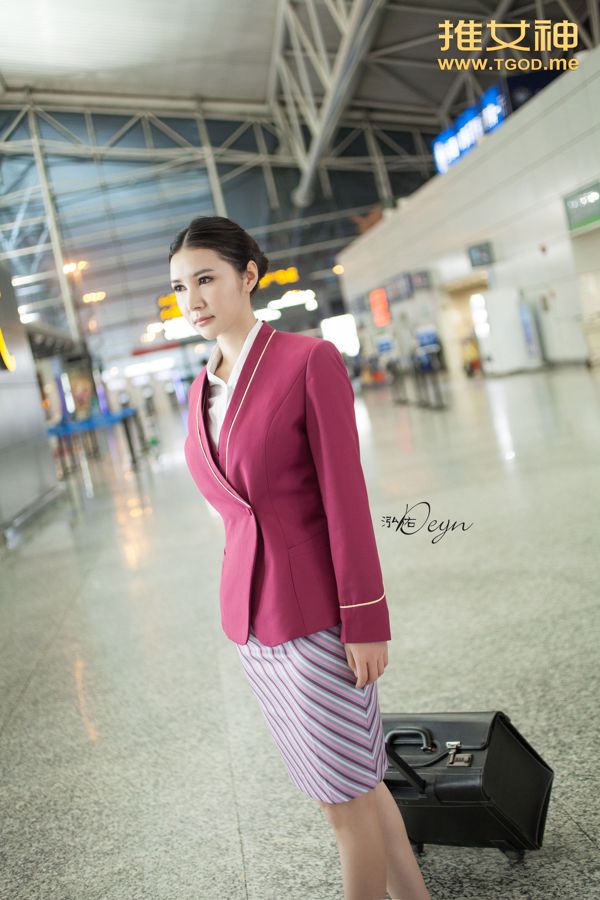 Gu Xinyi "Lost in the Airport The Private Life of a Stewardess" (ตอนที่ 1) [TGOD Push Goddess]