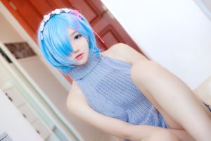 南桃Momoko《蕾姆露背毛衣》 [COSPLAY美女]