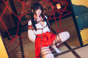 [Net rode COSER-foto] Weibo Girl Paper Shuangyue Shimo - Miko Bundling