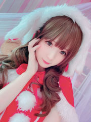 [COS Bienestar] Weibo Girl Paper Frost Moon Shimo - Conejo de Navidad