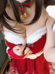 [Net Red COS] Cute girl eye sauce big devil w - Santa Claus