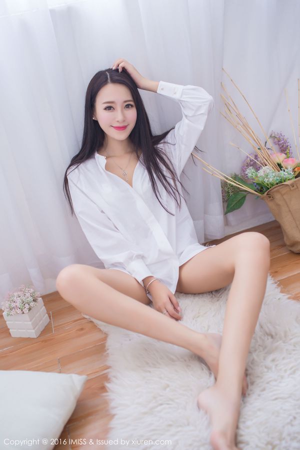 Wang Mannihao Q "Bộ đồ ngủ sexy + áo sơ mi trắng" [爱 蜜 社 IMiss] Vol.137