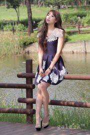 La diosa surcoreana Lee In Hye / Lee Eun Hye "Small Fresh Dress" filmación al aire libre